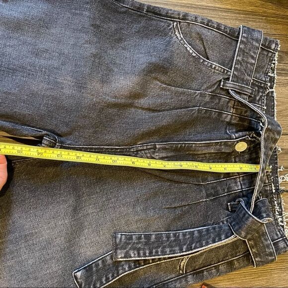 HUDSON | Remi High Rise Paperbag Straight in Color BLACK - Picture 7 of 16